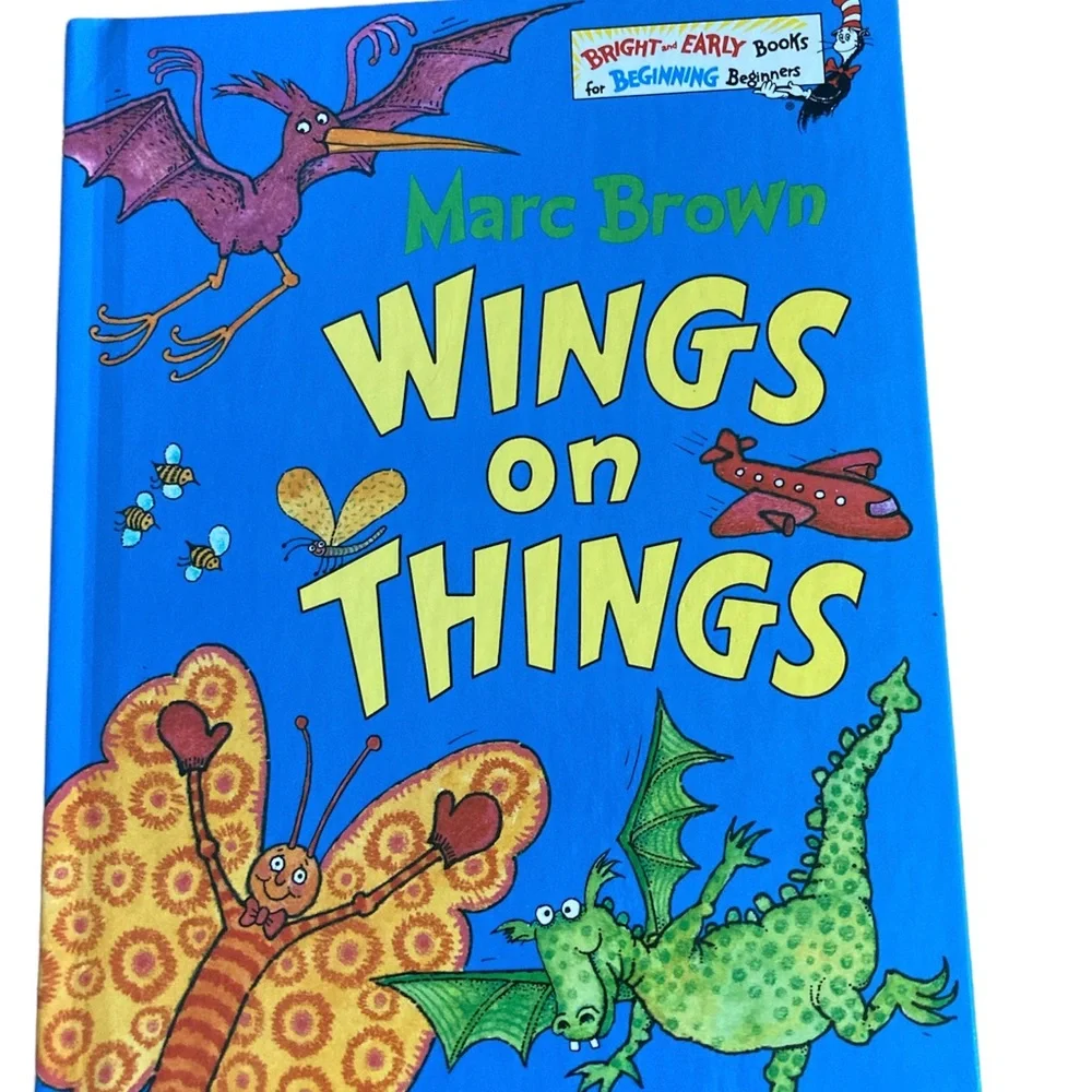 Dr. Seuss Wings on Things & Great Day For Up Bright & Early Kids Books 2 Set